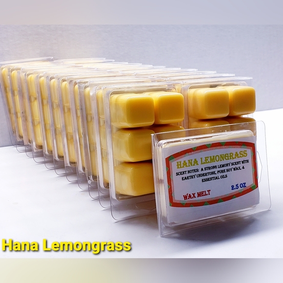 HANA LEMONGRASS -Pure Soy Wax Melt, Highly Scented, 2.5 oz - $8 per pack - Picture 6 of 7